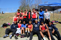 Dinwiddie Track Team and others at the JR Tucker Track Meet 4-4-2015